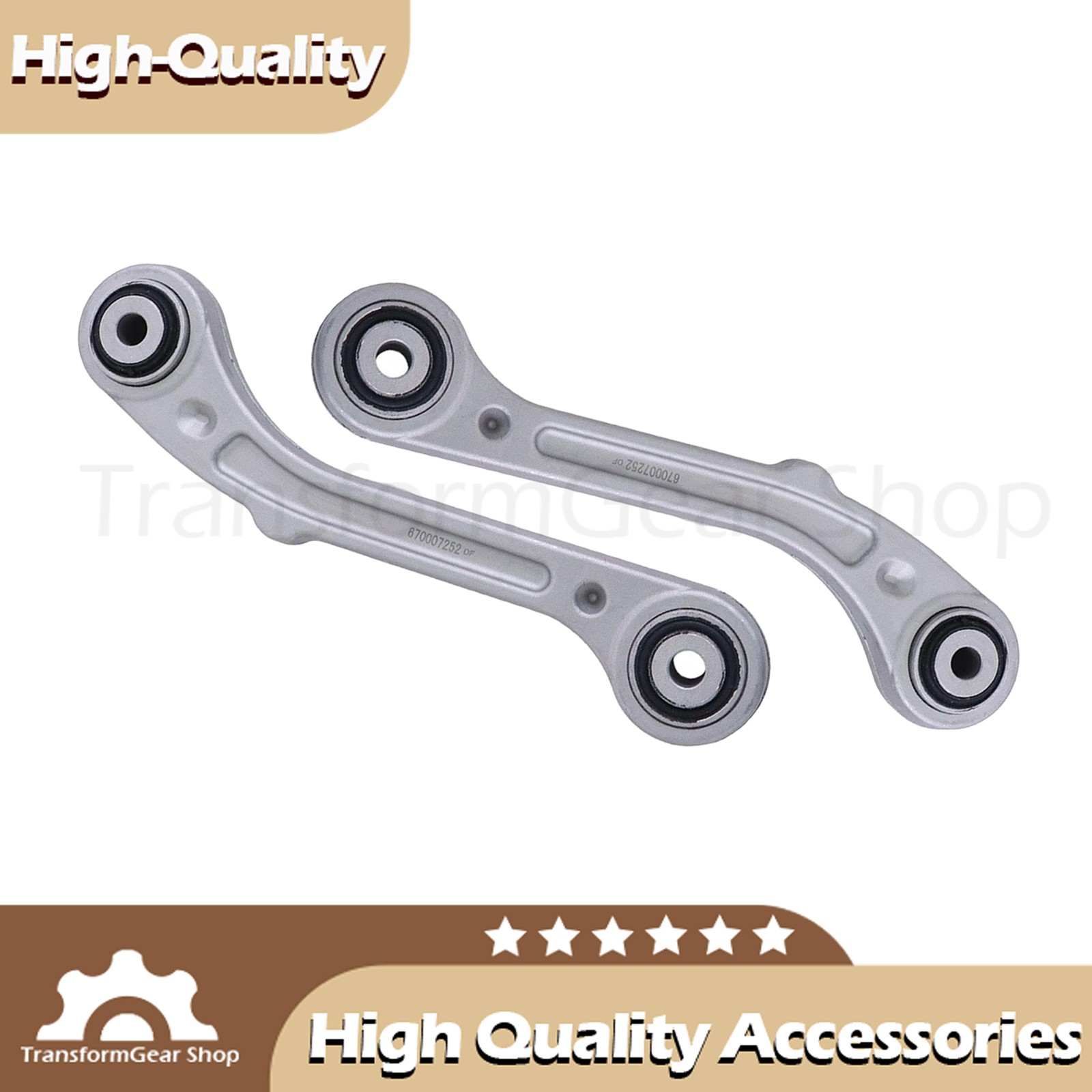 2x Fits Maserati Ghibli Quattroporte Rear Suspension Control Arm Kit 670007252