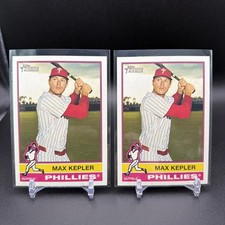 2025 Topps Heritage High Number Max Kepler Philadelphia Phillies #586 (2) Cards