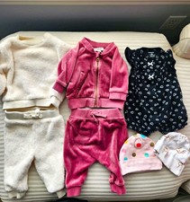 Carter's Gymboree H M Baby Girl Clothing And Hat Lot Newborn-0-3M