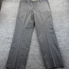 Dockers D2 Straight Fit Pants Mens 38 Gray Dress Chinos Cotton Blend Casual