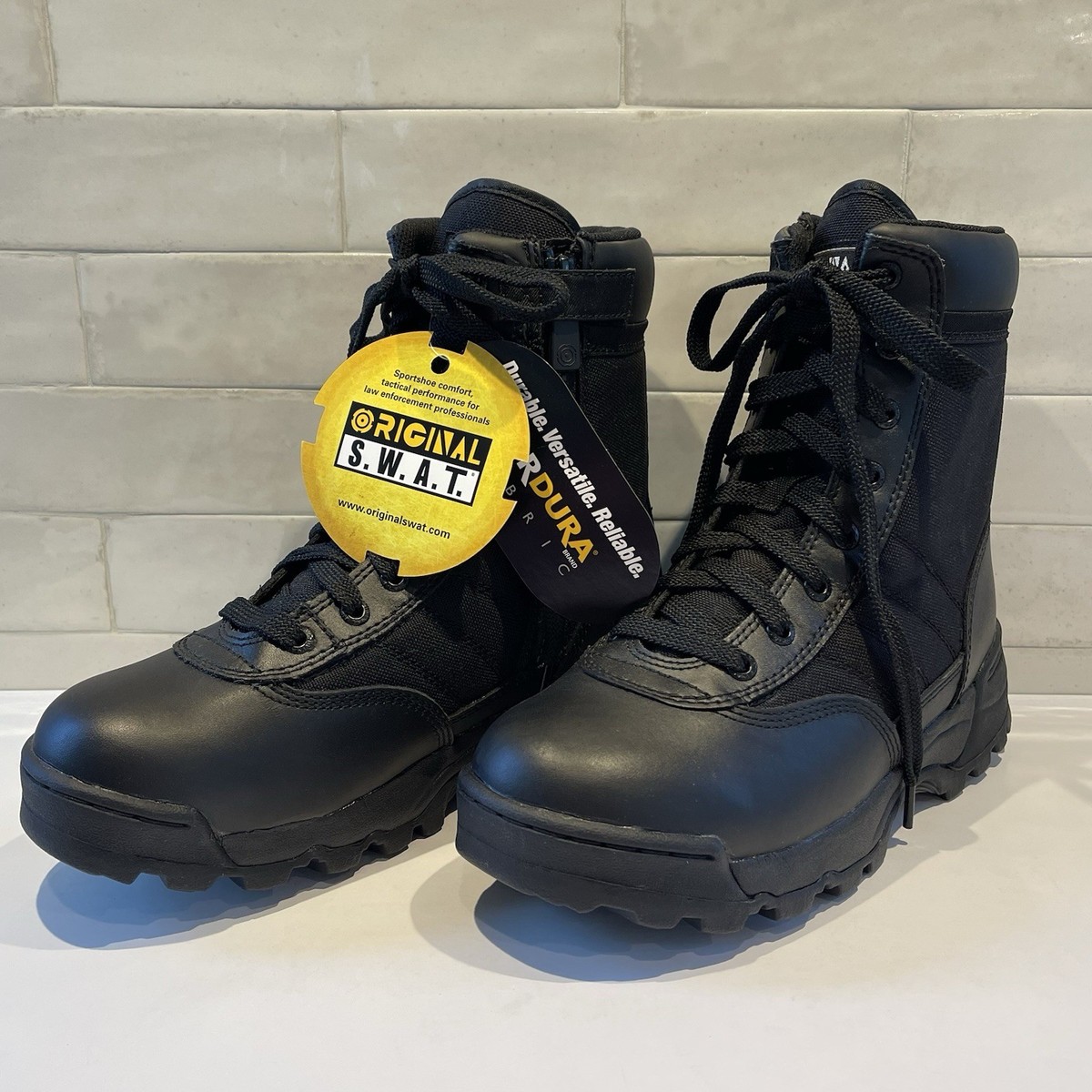 Men\'s Original Swat Black Tactical Boots New in Box Original S.W.A.T. ProTec 8 main image 2