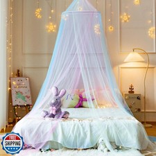 Wnqou Rainbow Mosquito Mesh Net for Bed Canopy Large Dome Hanging Bed Net Ten