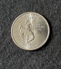 2007 D Wyoming Quarter Circulated Free Shipping