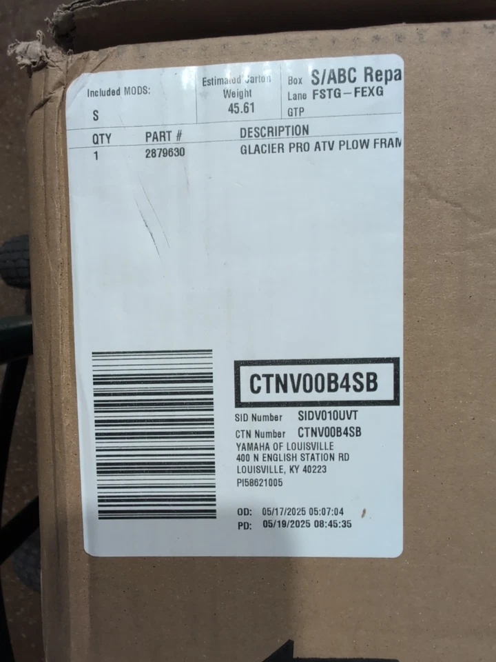 POLARIS SPORTSMAN ECT SEE FITMENT GLACIER PRO 锁和骑行 ATV PLOW 框架 2879630 — 第 3/4 张图片