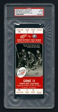 PSA 6 THE PRODUCTION LINE Unused NHL Ticket Gordie Howe Sid Abel Ted Lindsay