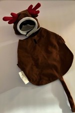 Pet DOG REINDEER COSTUME S Christmas 2pc SMALL Red Antlers Holiday RUDOLPH
