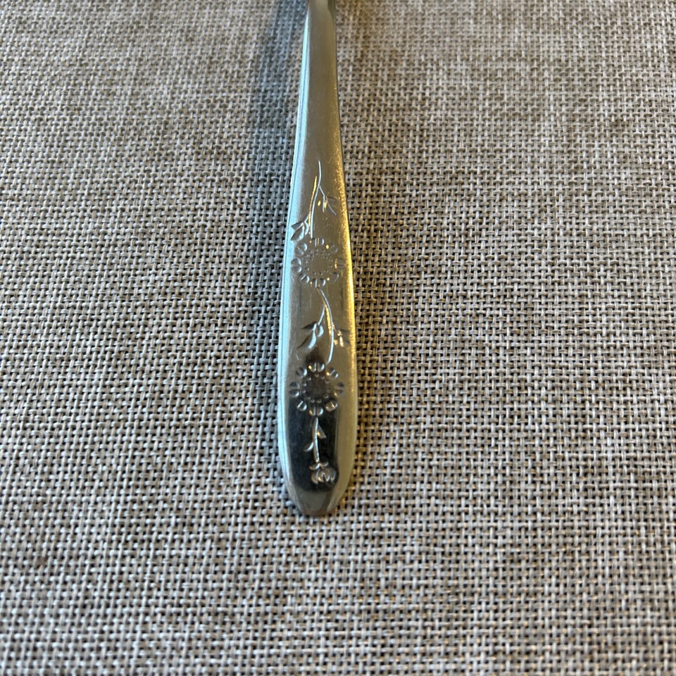 Sears Roebuck Wood Dale Stainless Sunflower Dinner Tablespoon Teaspoons