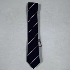 $125 ALTEA Milano Men's One Size Casual Striped 100% Silk Hand Stitched Neck Tie