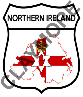 NORDIRLAND Auto Aufkleber Camper Van Motorrad LKW Irish Dublin KORK