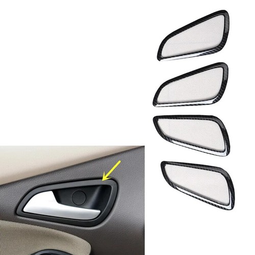 Cubierta interior de puerta de consola de fibra de carbono ABS para Ford Focus MK3 2012 - Imagen 18 de 40