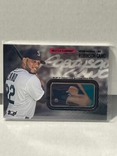 2015 Topps MLB Silhouetted Batter Logo Pin Manufactured Relic Robinson Cano