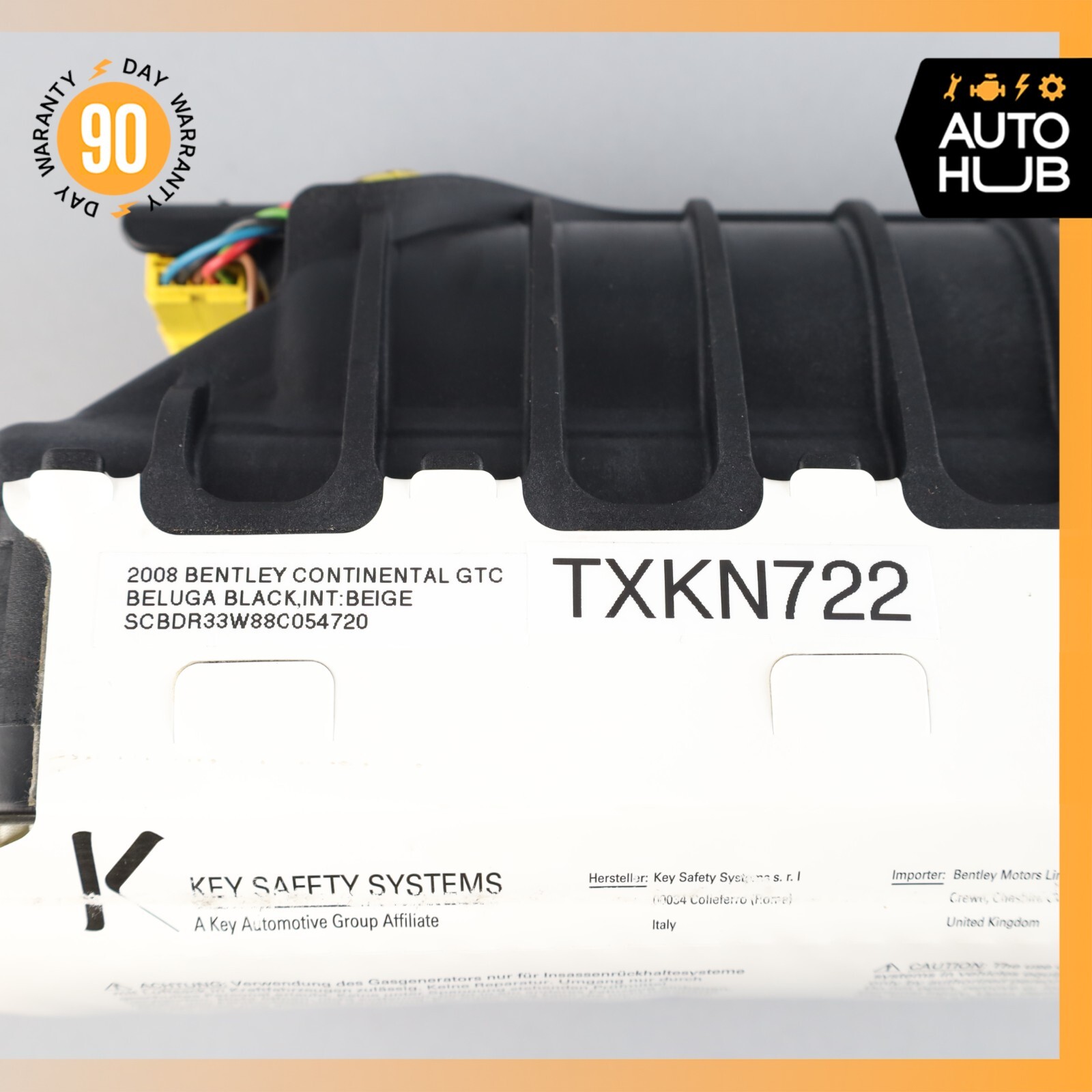 07-12 Bentley Continental GTC Flying Spur Passenger Dash Airbag Air Bag OEM 63k