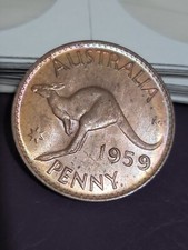 Australian 1959y. P PENNY CH UNC 