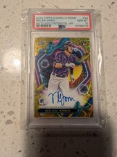 2023 Nolan JONES Cosmic Chrome Interstellar ROOKIE certified Autograph  PSA 10