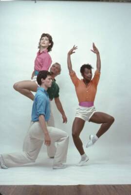 Dancer choreographer Twyla Tharp her dance company performing solo- Old Photo 9