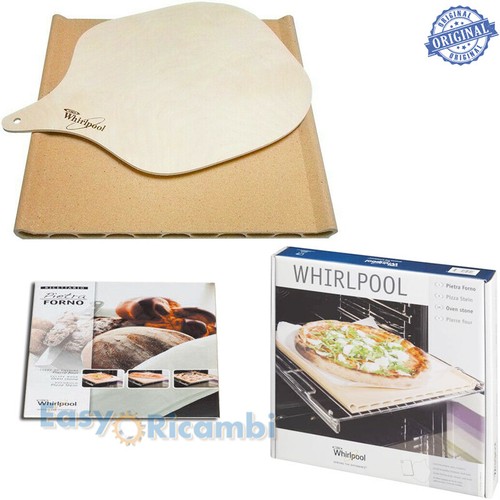 Pietra piastra refrattaria per forno pizza in terracotta con pala e  ricettario | eBay