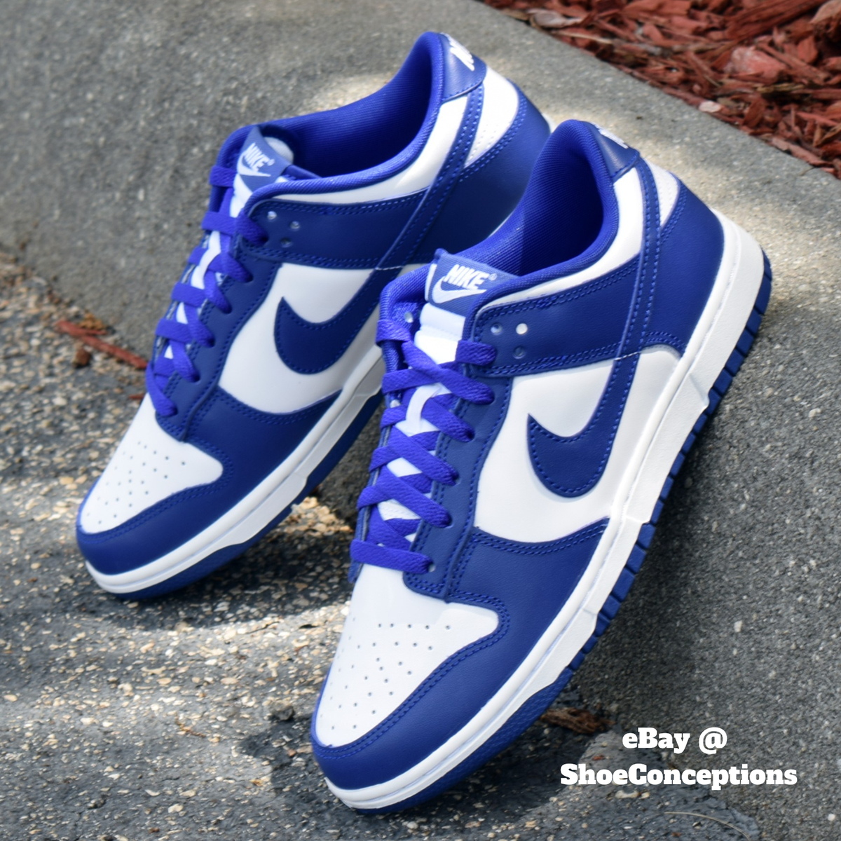 Nike Dunk Low Retro Shoes White Concord University Red DV0833-103