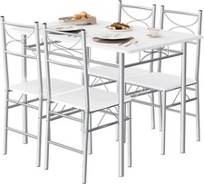 Esstisch mit 4 Stühlen Moderner Küchentisch Essgruppe Sitzgruppe für 4 Personen