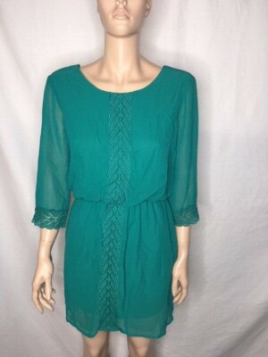 Junior's NWT City Studio Embroidered Trim-Blouson Casual Green Dress Size S | eBay Junior's NWT City Studio Embroidered Trim-Blouson Casual Green Dress Size S | eBay