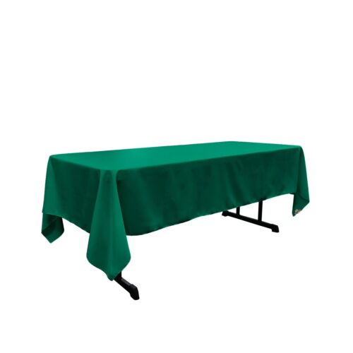 LA Linen Polyester Poplin Rectangular Tablecloth, 60 by 120-Inch. Made in USA - Picture 66 of 80