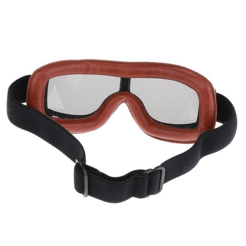 Retro Helmet Goggles Motorcycle Cruiser Vintage Pilot Glasses for Harley #5 - Picture 4 of 9