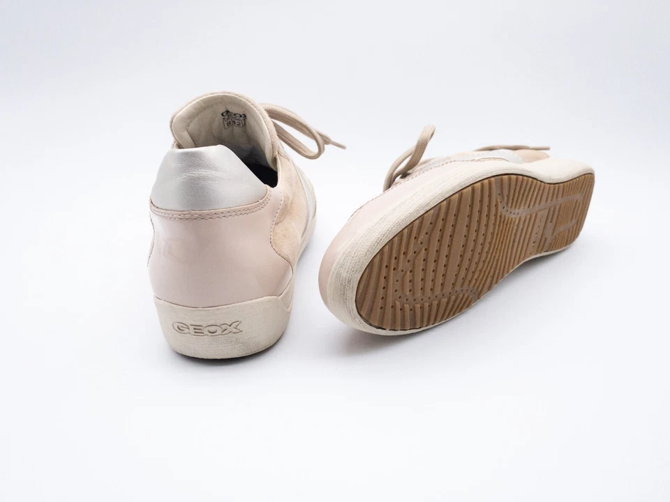 Geox Respira Mujer Zapatillas Zapato de Cordones Cuero Beige Gr.42EU Art.1566-55 - Imagen 2 de 2