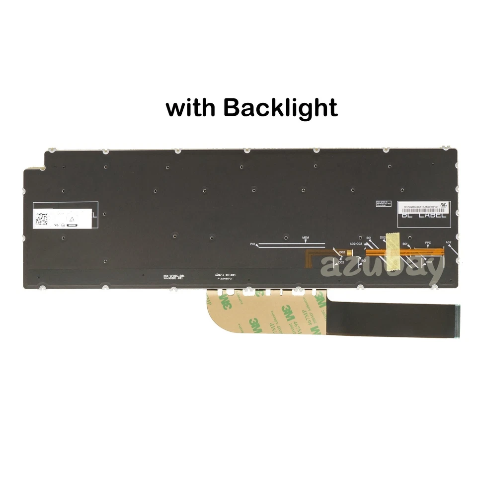 Laptop Keyboard For Dell Vostro 3500 3501 5501 5502 5590 7500 7590 Backlit Black - Image 3 of 4