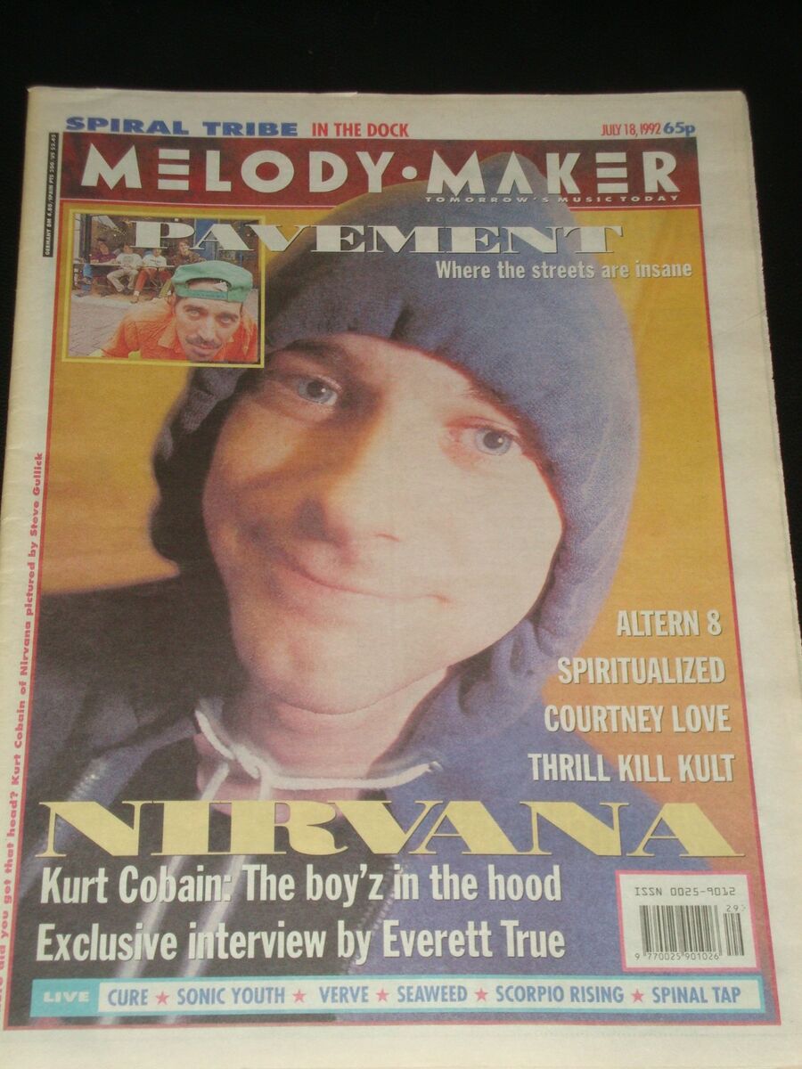 MELODY MAKER magazine 1992, Nirvana, Kurt Cobain, Pavement MELODY MAKER magazine 1992, Nirvana, Kurt Cobain, Pavement