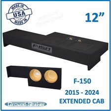2015-2024 Extended Cab 12" Dual Speaker Box Subwoofer Enclosure Sub Box