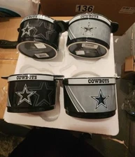 Case Of 4 New Boelter Brands Dallas Cowboys 23 Oz Crock Dip Chili Bowl NFL