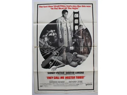 They Call Me Mr. Tibbs 1970 27 x 40 Sidney Poitier Martin Landau Barbara McNair