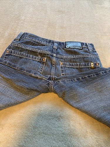 Vintage Southpole Jeans 4180 Baggy Style Youth Boys Size 14 (28x26) Blue Skater - Picture 16 of 16