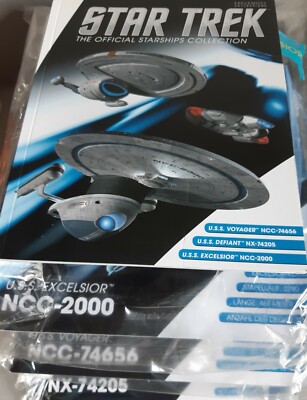 Star Trek Official Star Trek Voyager, Defiant & Excelsior Box Set #3 Eaglemoss