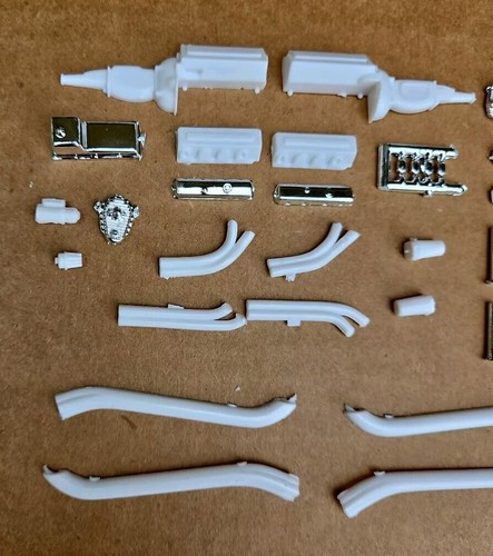 AMT 1/25 1965 TWISTER AWB CHEVY II NOVA FUNNY CAR ENGINE AND RELATED PARTS - Picture 3 of 3