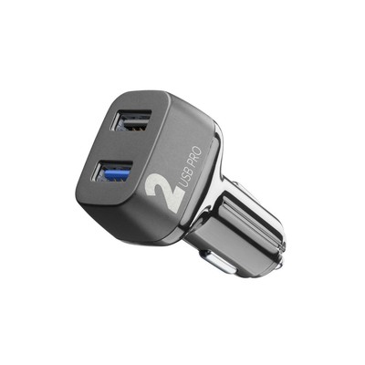 Cellularline Hochwertiges KFZ Multipower 2 Pro, mit 2 USB Buchsen,