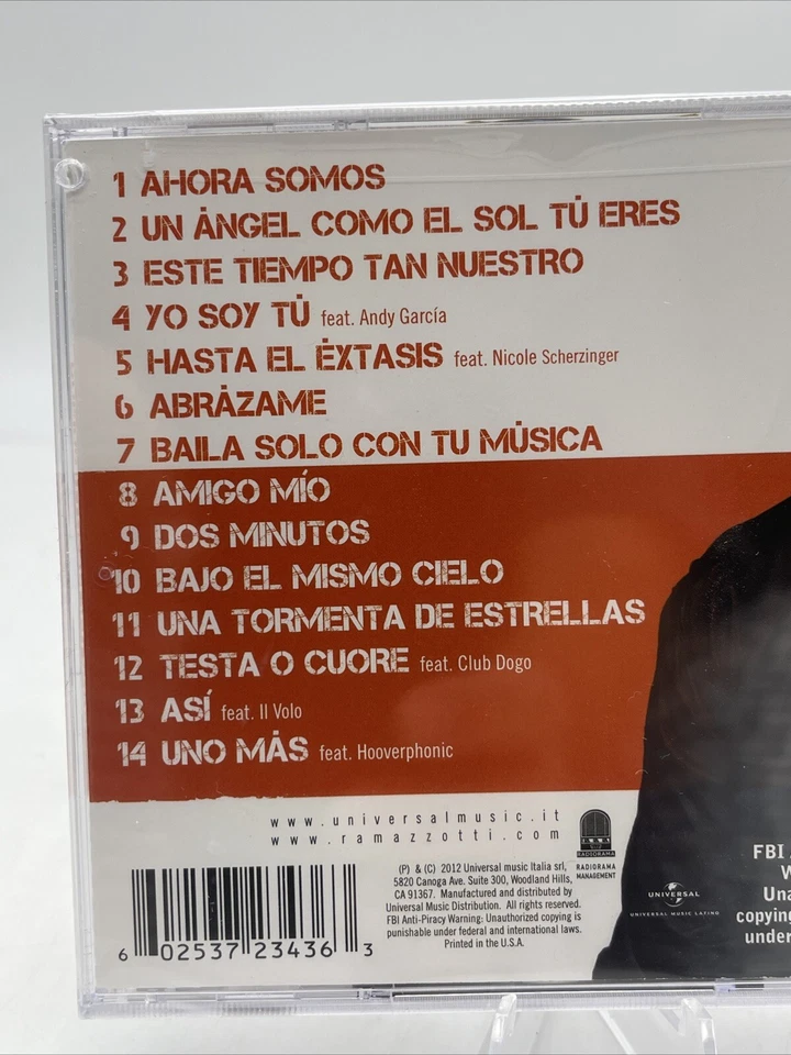 Somos by Eros Ramazzotti (CD, Nov-2012, Universal Music) Promo Foto 3 de 4
