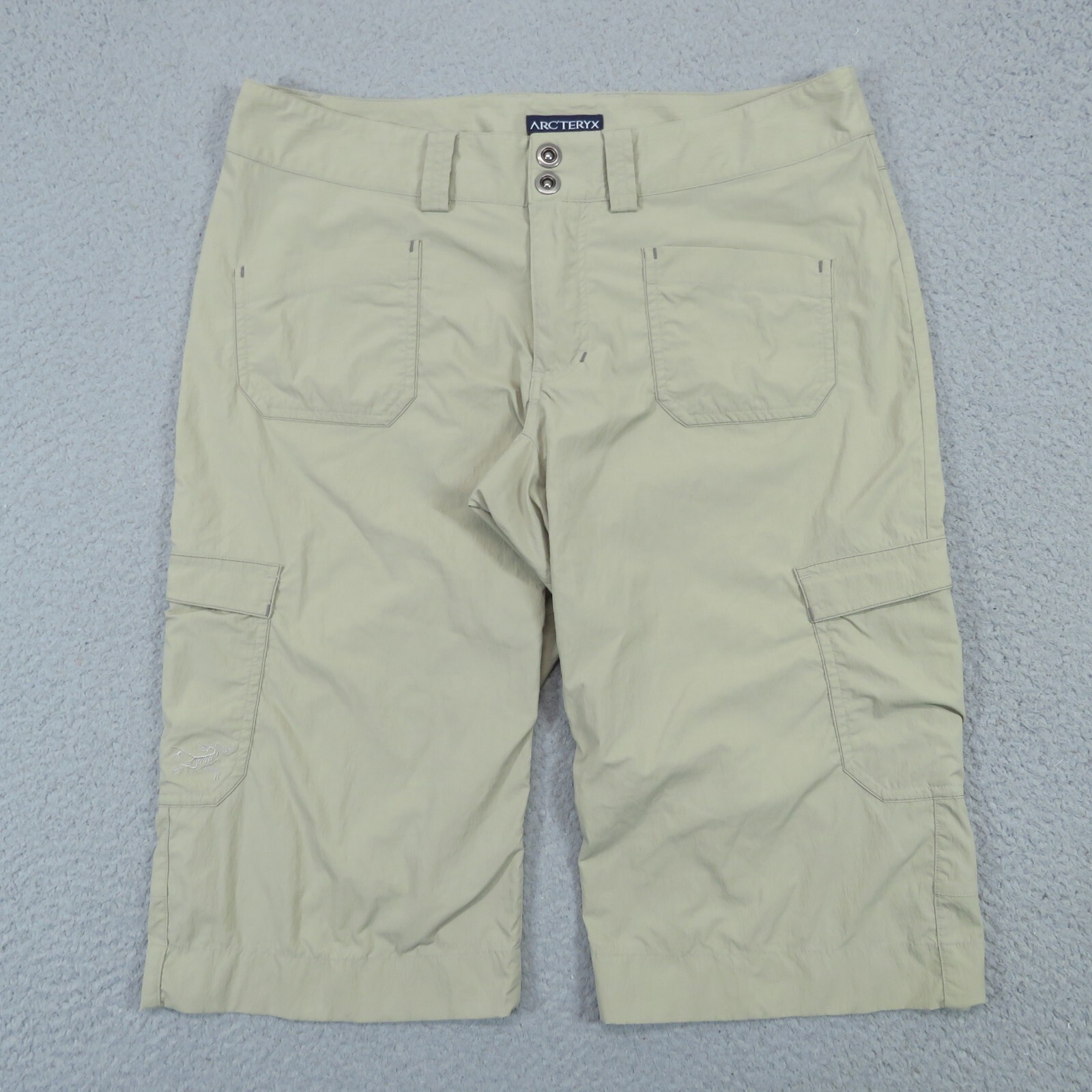 ARC'TERYX Arcteryx pantaloncino donna 10 kaki rampart cargo 15" lungo cucitura interna trail trekking outdoor