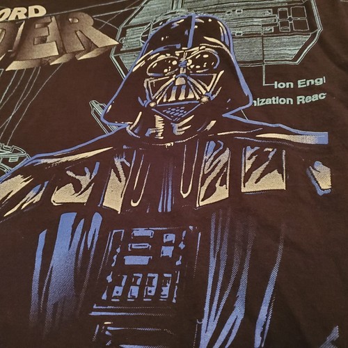 Vintage 1996 Star Wars Darth Lord Vader All Over Print Graphic T Shirt L Large - Picture 19 of 24