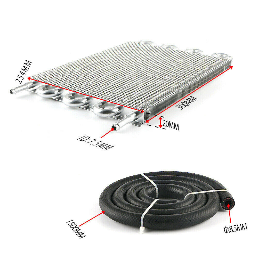 8 Rows Universal Aluminum Remote Transmission Oil Cooler Radiator ...