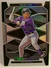 TREVOR STORY #52 OBSIDIAN PANINI CHRONICLES BASEBALL 2020