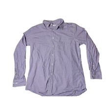Uniqlo Shirt Men’s XL Gingham Long Sleeve Button up Shirt. Color Purple. MC0042