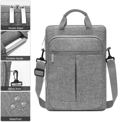 For MacBook Air Pro 13'' 2016~2024  Laptop Carrying Shoulder Bag Sleeve Case Gray