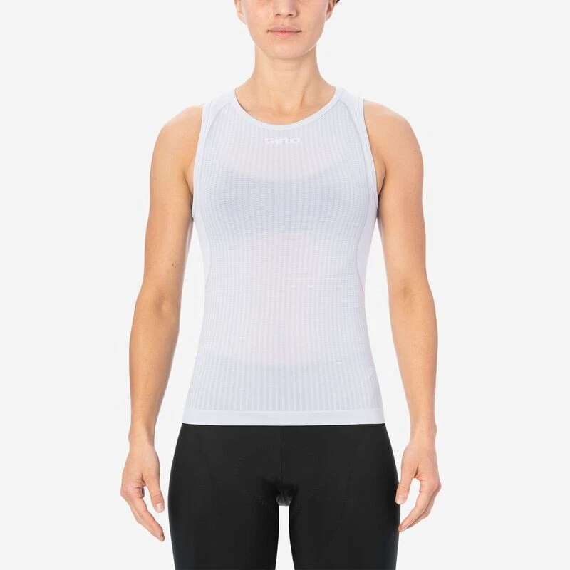 GIRO WOMENS CHRONO SLEEVELESS BASELAYER (PACK OF 2) CHARCOAL AND WHITE - S/M - Image 2 of 2