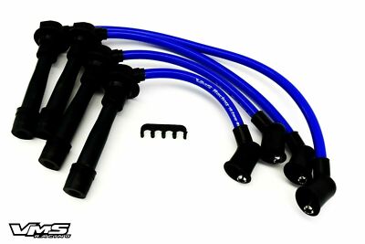 VMS RACING SPARK PLUG WIRE IGNITION CABLE SET FOR 90-00 MAZDA MIATA MX5 - BLUE