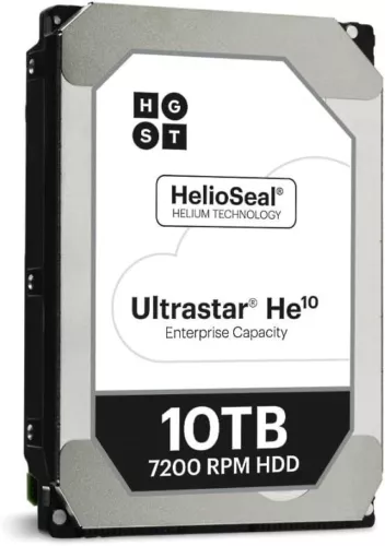 10TB HGST Ultrastar HE10 HUH721010ALE601 Festplatte SATA III 3,5" ref