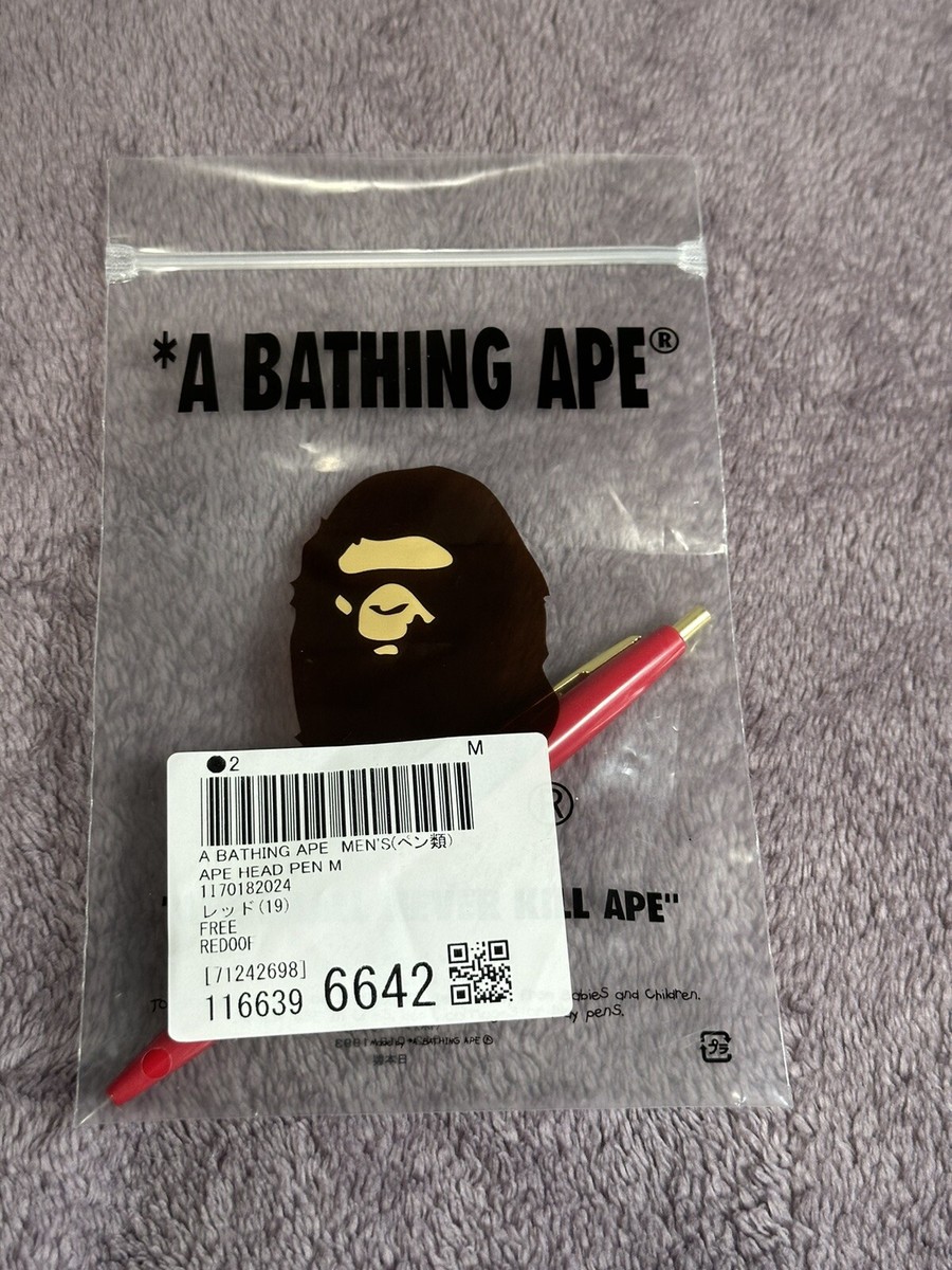 A BATHING APE Goods APE HEAD Red PEN Japan 1F70182121 Brand