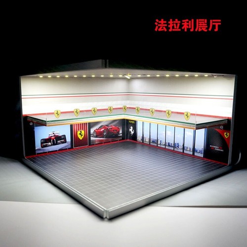 Diorama 1/64 Car Parking Lot Model LED Lighting Showroom Scene Display Model Toy - Picture 16 of 62