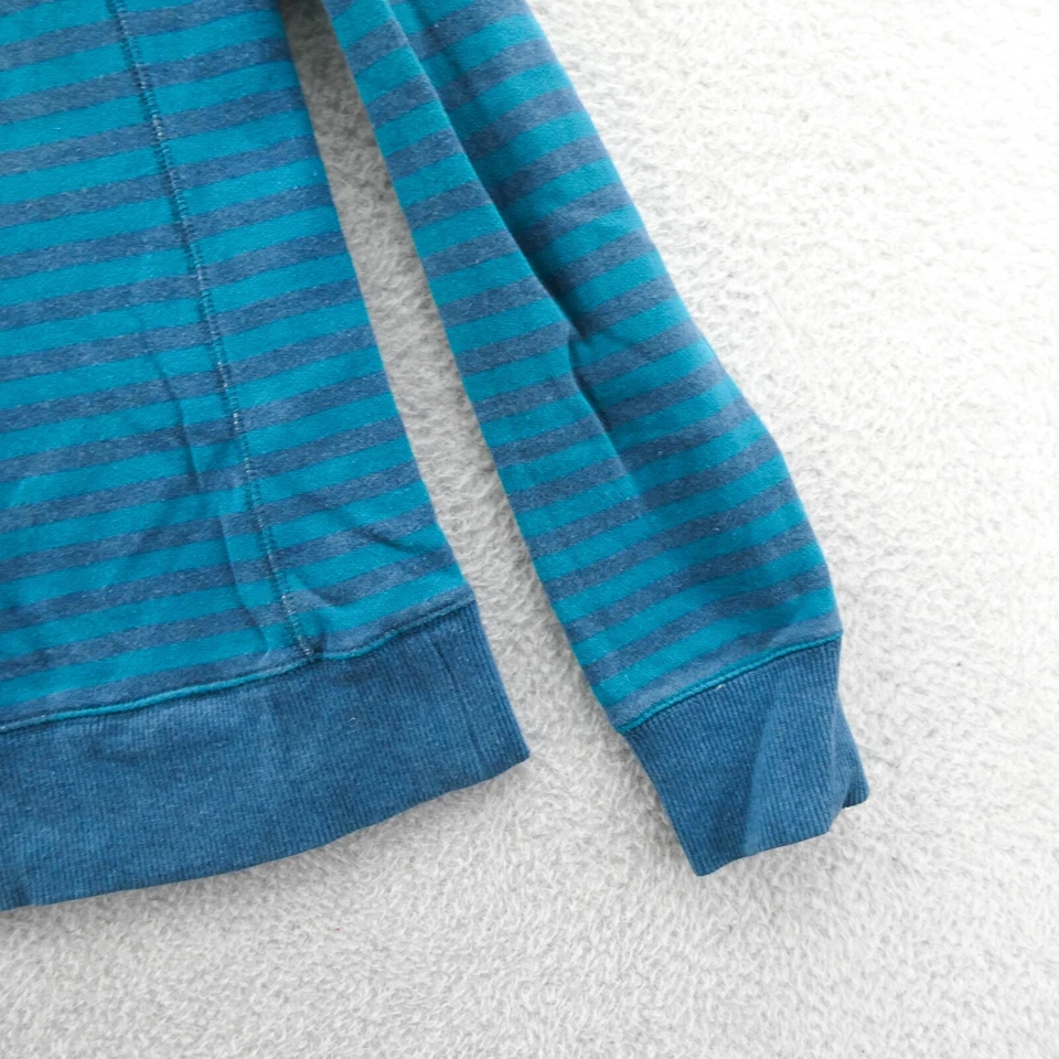 Suéter Nike De Colección Mediano Para Mujer Azul Rayas Atlético Departamento Y2K De Colección Tejido Deporte Foto 3 de 4