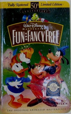Disneys Fun And Fancy Masterpiece 50th Anniversary Vhs 9875 1997 For Sale Online Ebay