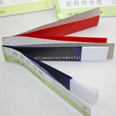 Dental Supplies Practical Articulating Soft Thin Strips Paper 20 Books Blue/Red 